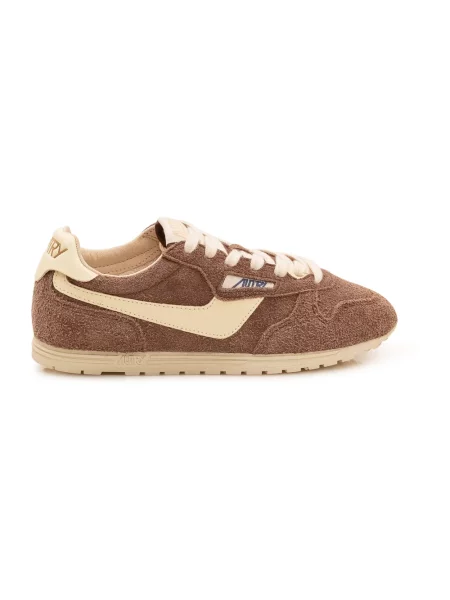 Sneakersy Autry brązowe