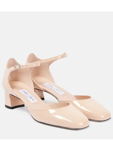 Pantofi cu toc Jimmy Choo din piele de lac maro