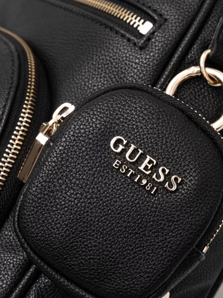 Однотонный большой рюкзак Guess черный