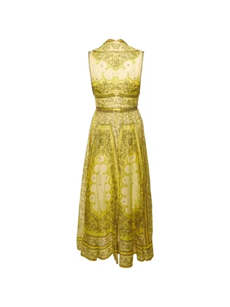 Rochie Zimmermann cu imagine cu model paisley galben