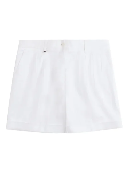 Pantaloni scurți Fay plisate alb