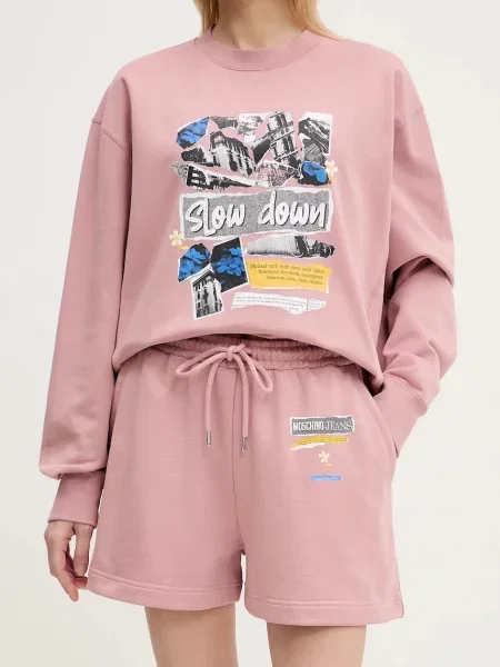 Moschino Jeans szorty różowe