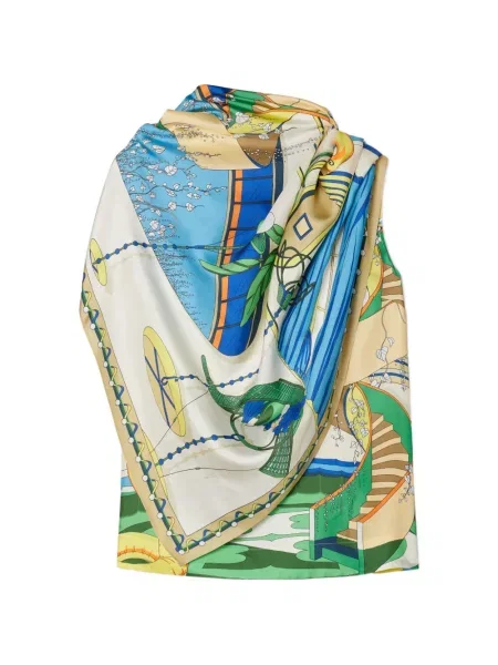Top Tory Burch de mătase albastru