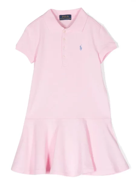 Sukienka dziecięca Polo Ralph Lauren różowa