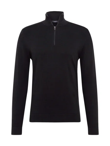 SELECTED HOMME Pulover Berg' negru