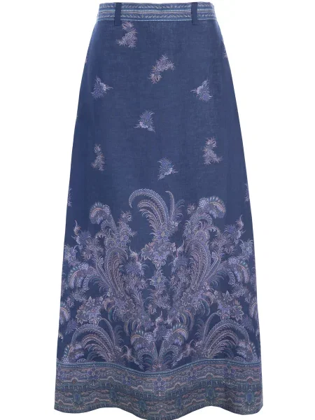 Dea Kudibal Fustă amestec albastru