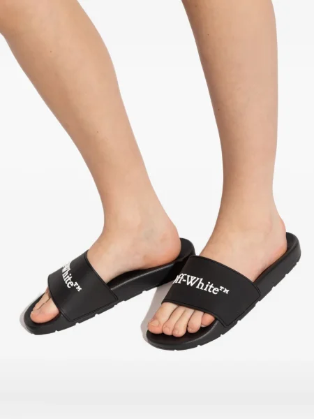 Papuci Off-white alb