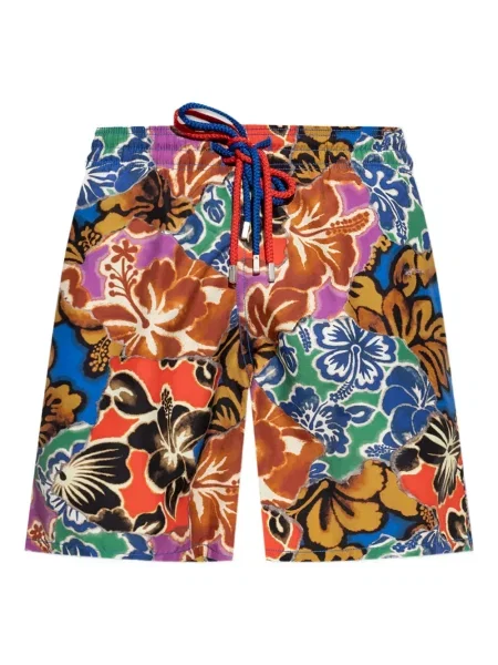Slip de baie Palm Angels cu model floral cu imagine
