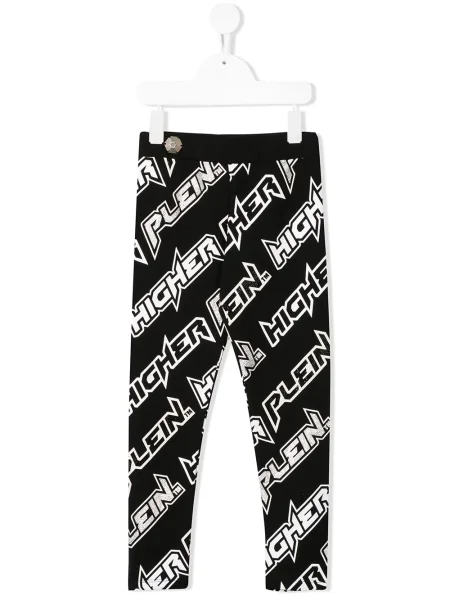 Legginsy dziecięce Philipp Plein czarne