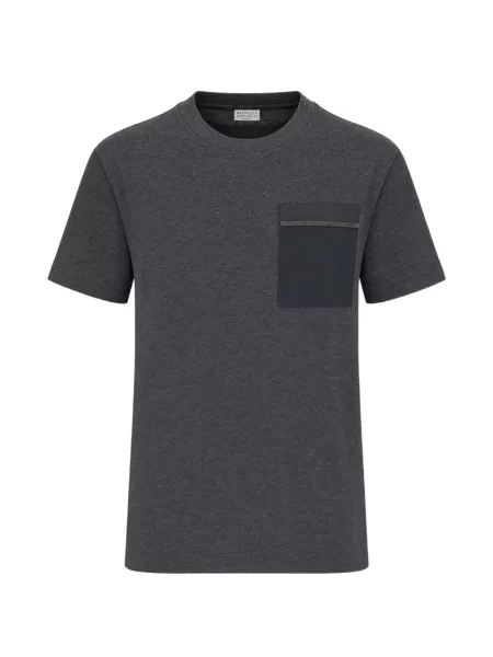 Tricou Brunello Cucinelli gri