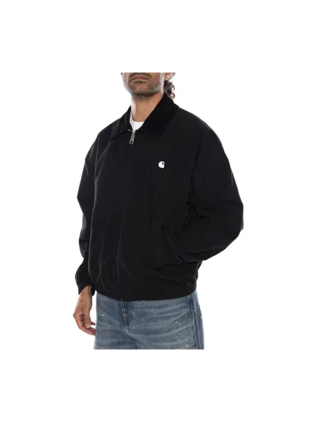Kurtka z wyhaftowanym logo model Madison' Carhartt Wip czarna