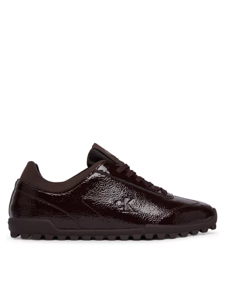 Superge Calvin Klein Low Profile Run Mg Pol Mix Mat Bordo rdeča