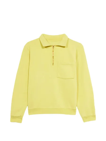 Mikina Fortela s polovičními zipem žlutá