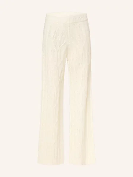 By Aylin Koenig Úpletové Kalhoty Ava bílá