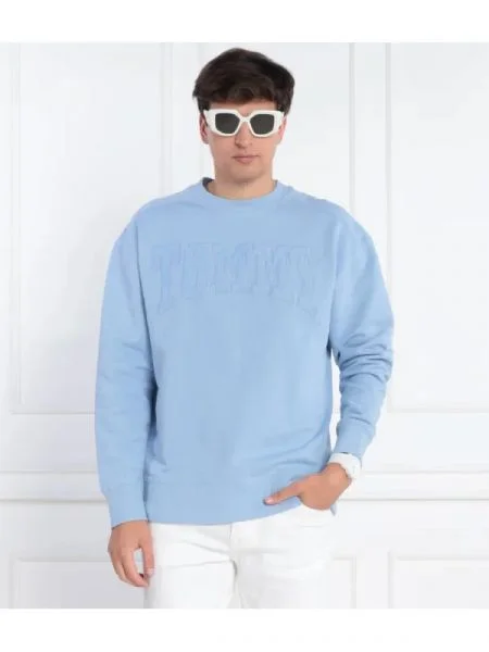 Tommy Jeans Hanorac NEW VRSTY ACID | Relaxed fit albastru
