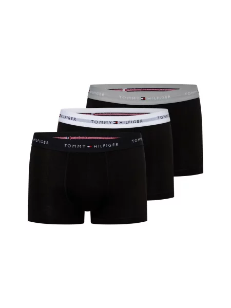 Tommy Hilfiger Obcisłe bokserki pakowane po 3 szt. Mężczyźni jednolity S/M czarny
