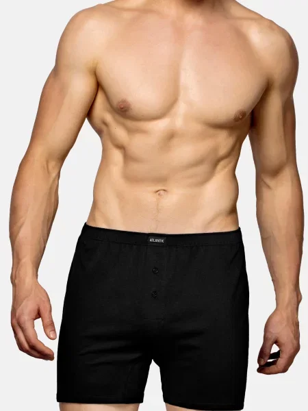 Hlačke Atlantic črna