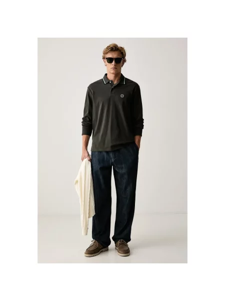 Koszulka polo Armani Exchange zielona