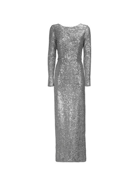 Rochie maxi Catalina cu paiete gri