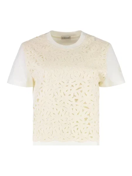 Koszulka Moncler beżowa