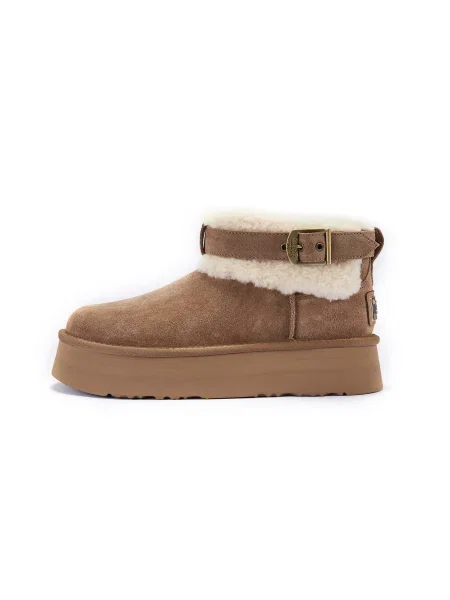 Australia Luxe Collective Kozačky Eden šedobéžová