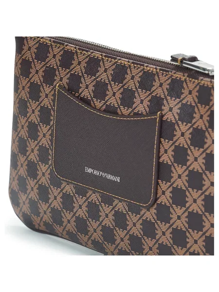 Taška Emporio Armani hnedá