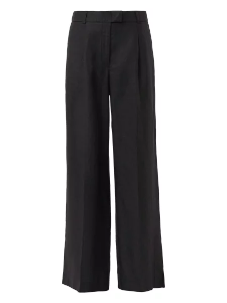 COMMA Hlače na rob črna