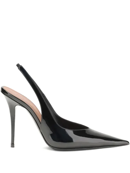 Pantofi cu toc Amina Muaddi slingback negru