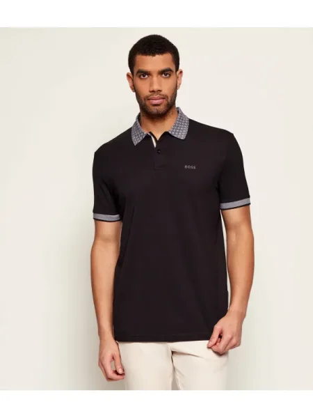 BOSS GREEN Polo PL_GOC Chip Paddy | negru