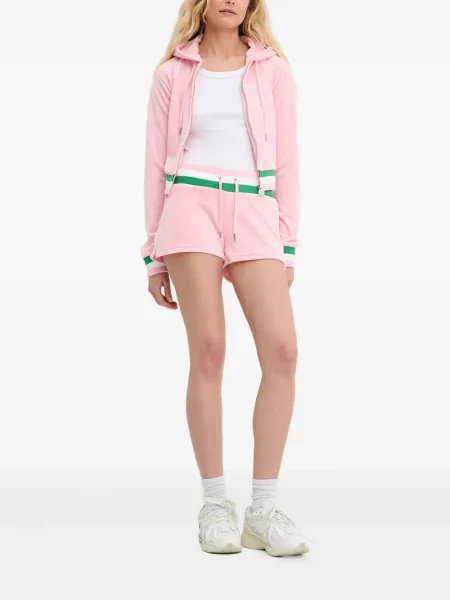 Είδος βελούδου hoodie Juicy Couture ροζ