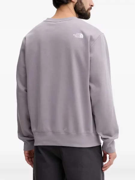 Hanorac The North Face cu broderie gri