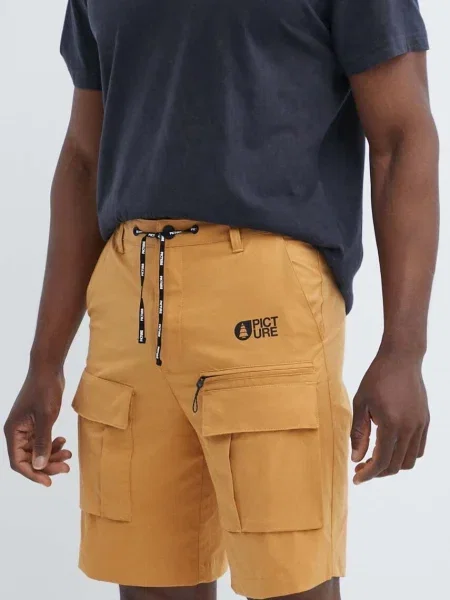 Къс панталон за спортове на открито Picture Robust жълто