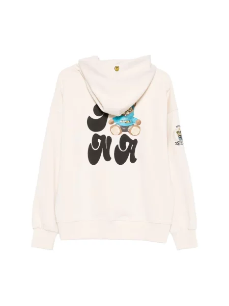 Bluza z kapturem Barrow z kapturem z nadrukiem beżowa