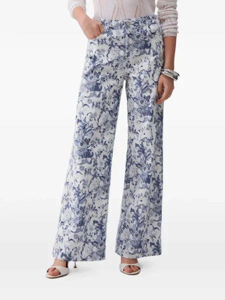 Разклешени дънки Liu Jo пламнал бяло