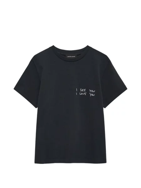 Grafic tricou Anine Bing negru