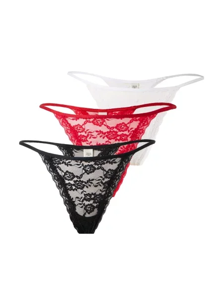 Lindex Tanga Jennie roșu / negru alb