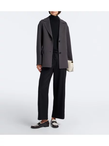 Pantaloni 's Max Mara de lână negru
