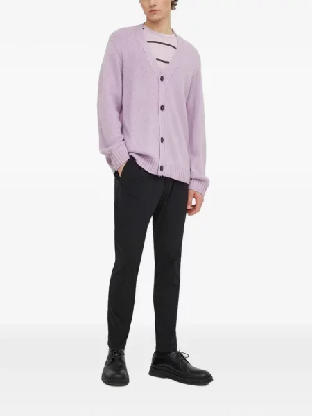 Scurt tricou Samsøe Samsøe cu dungi violet