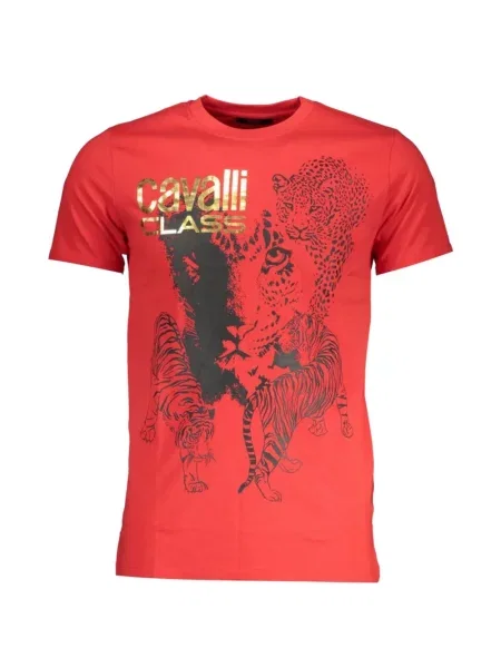 Tricou Cavalli Class cu imagine roșu