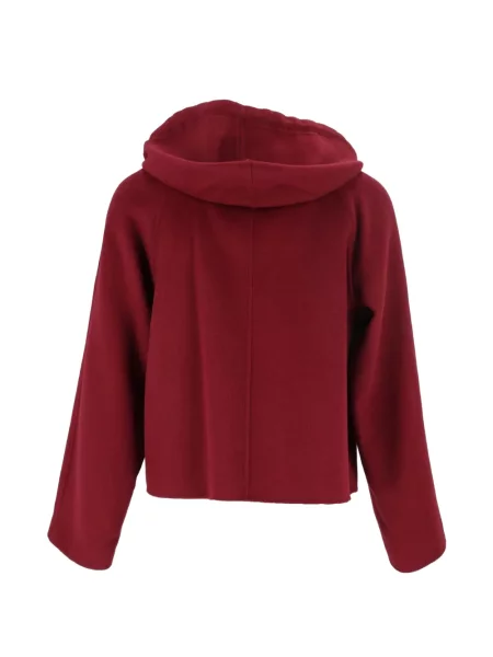 Μπουφάν Max Mara με κουκούλα κόκκινο