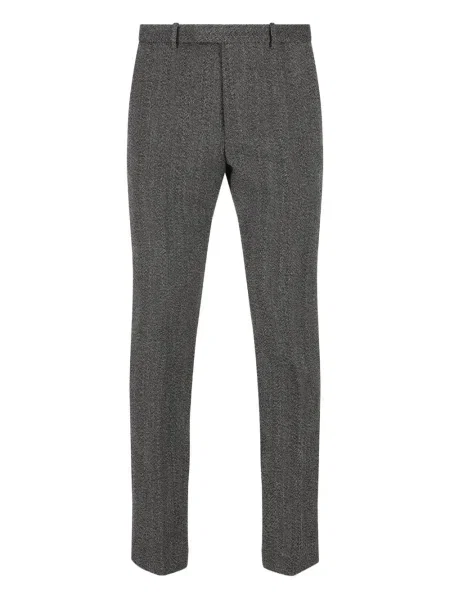 Pantaloni Gucci cu model herringbone negru