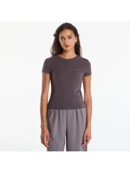 Tričko GUESS Lotus Slim Ss T-Shirt Darkest Grey M šedé