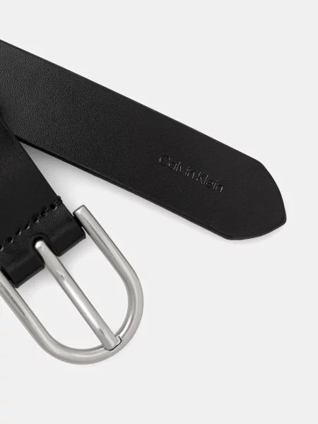 Calvin Klein pas usnjeni črna