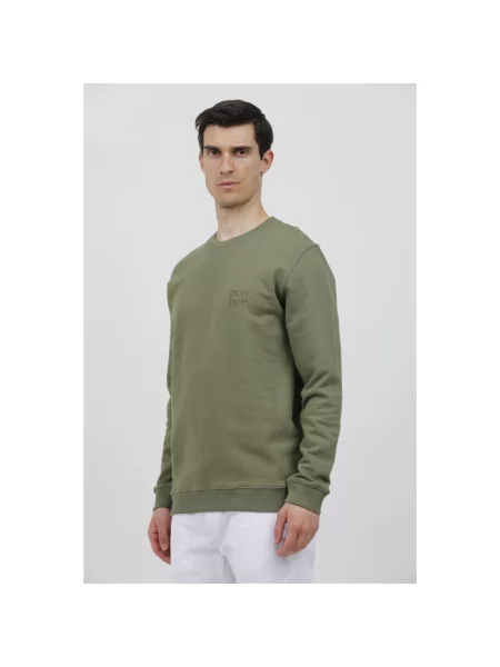 Bluza nierozpinana Dondup z nadrukiem zielona