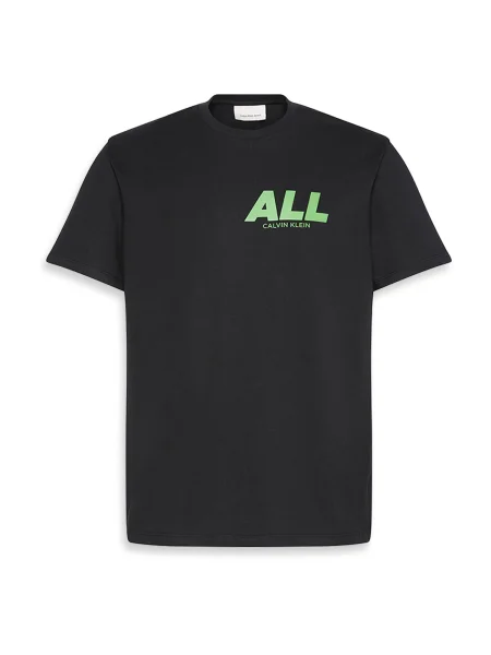 Calvin Klein Jeans Tricou verde limetă negru