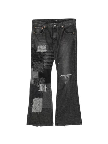 Blugi Junya Watanabe zdrențuiți negru
