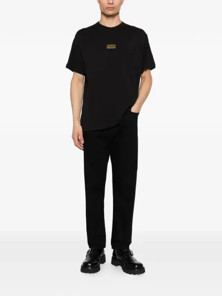 Tricou Versace Jeans Couture cu autograf negru
