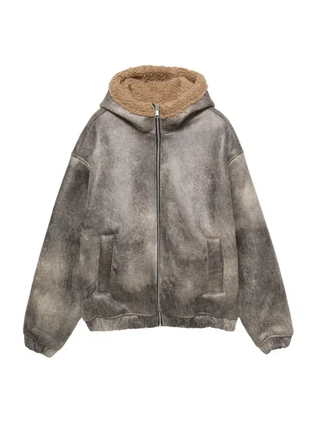 Pull&Bear Átmeneti dzseki STWD taupe / greige