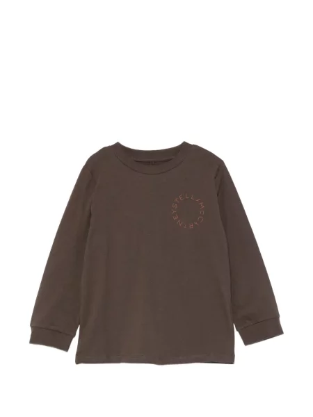 Koszulka dziecięca Stella Mccartney brązowa
