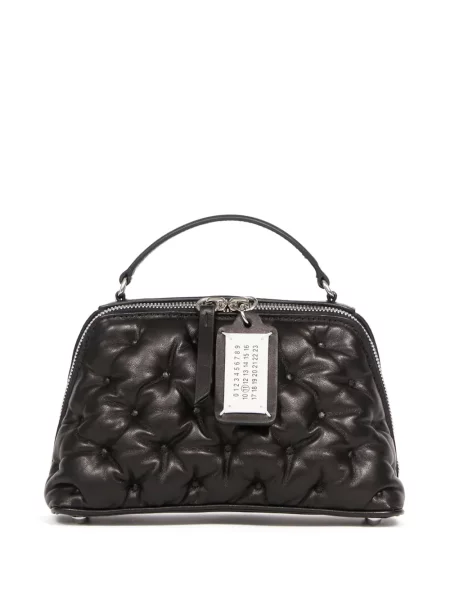 Geantă Maison Margiela cu broderie negru